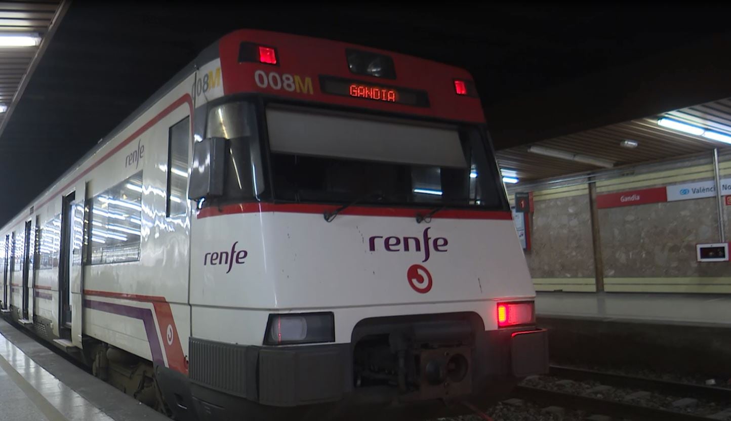 Estación de tren de Gandia.