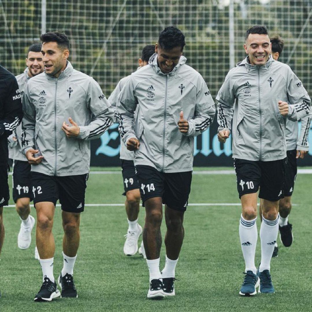 Entrenamiento Celta en Afouteza