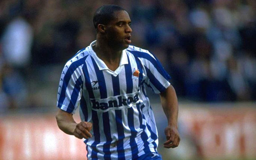 Dalian Atkinson, en su etapa en la Real Sociedad.