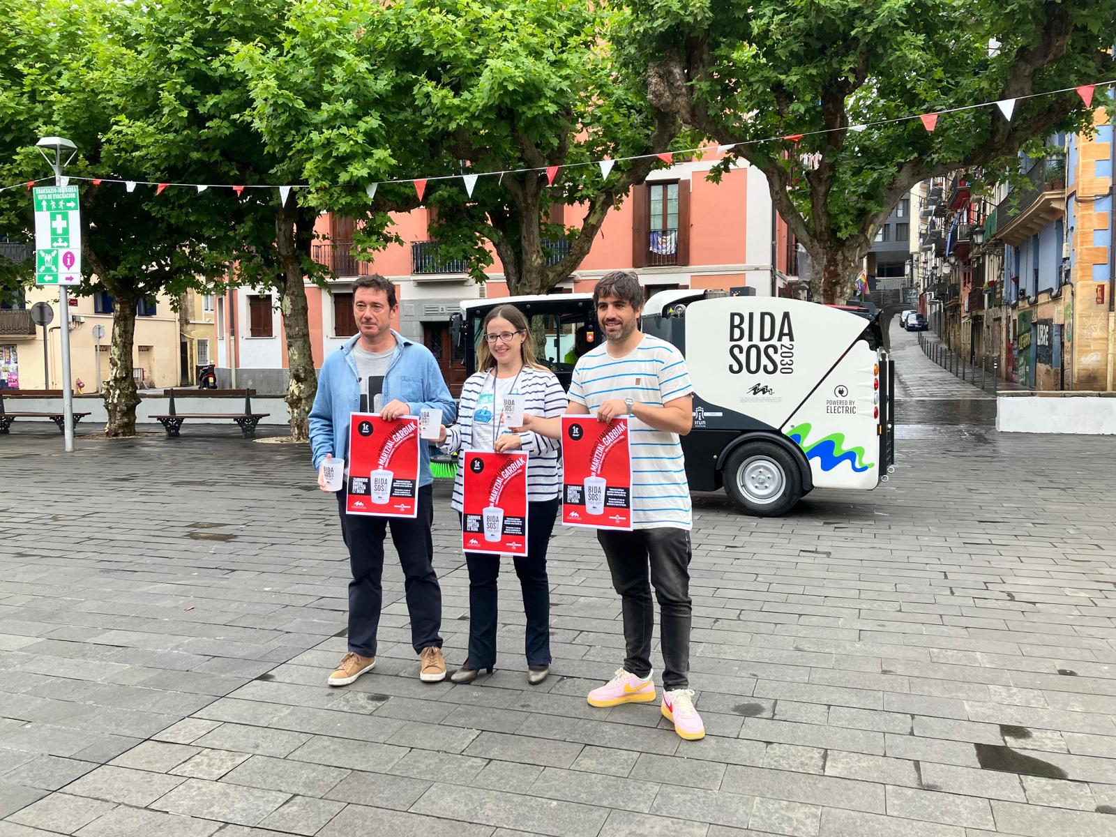 Valentín González, Leire Zubitur y Borja Olazaba