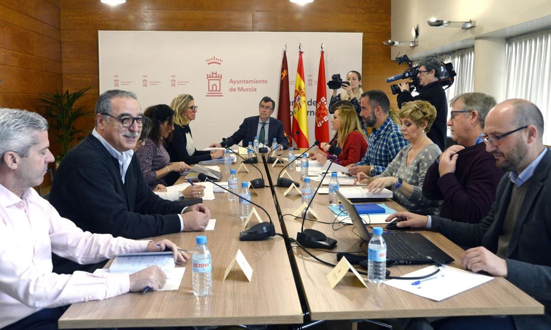 Reunión de la comisión técnica del transporte del ayuntamiento de Murcia