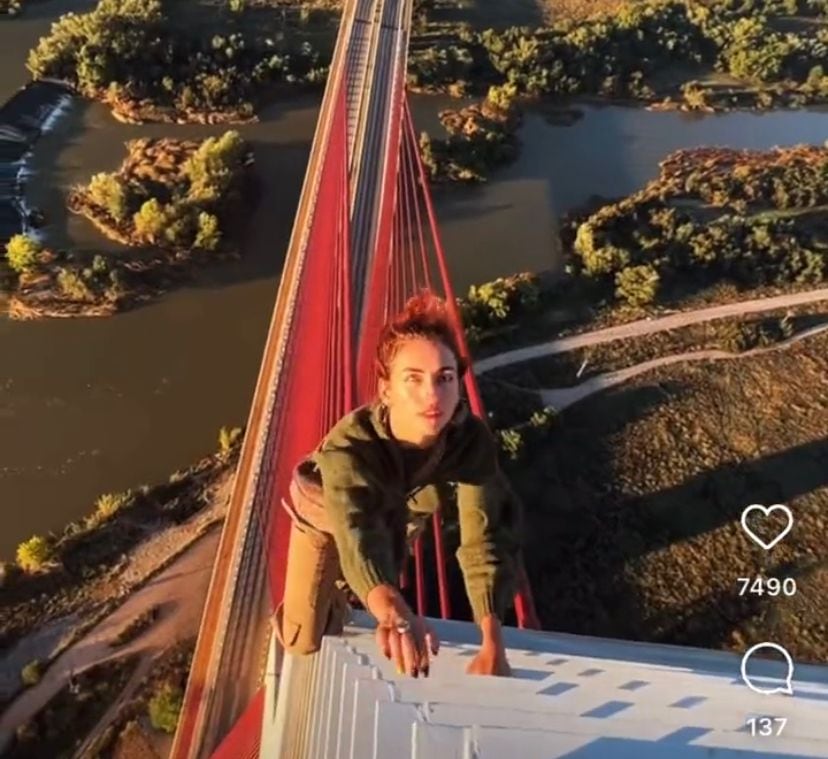 Con sus 192 metros de altura, el Puente de Castilla-La Mancha (Talavera de la Reina) es más alto de España, ​y el segundo de Europa​/Fuente: Redes Sociales