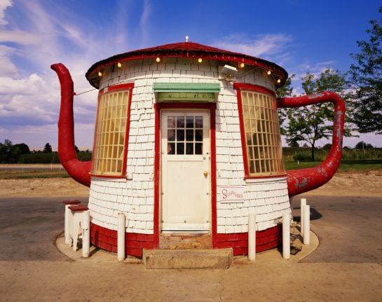 Esta antigua estación de servicio fue construida en 1922