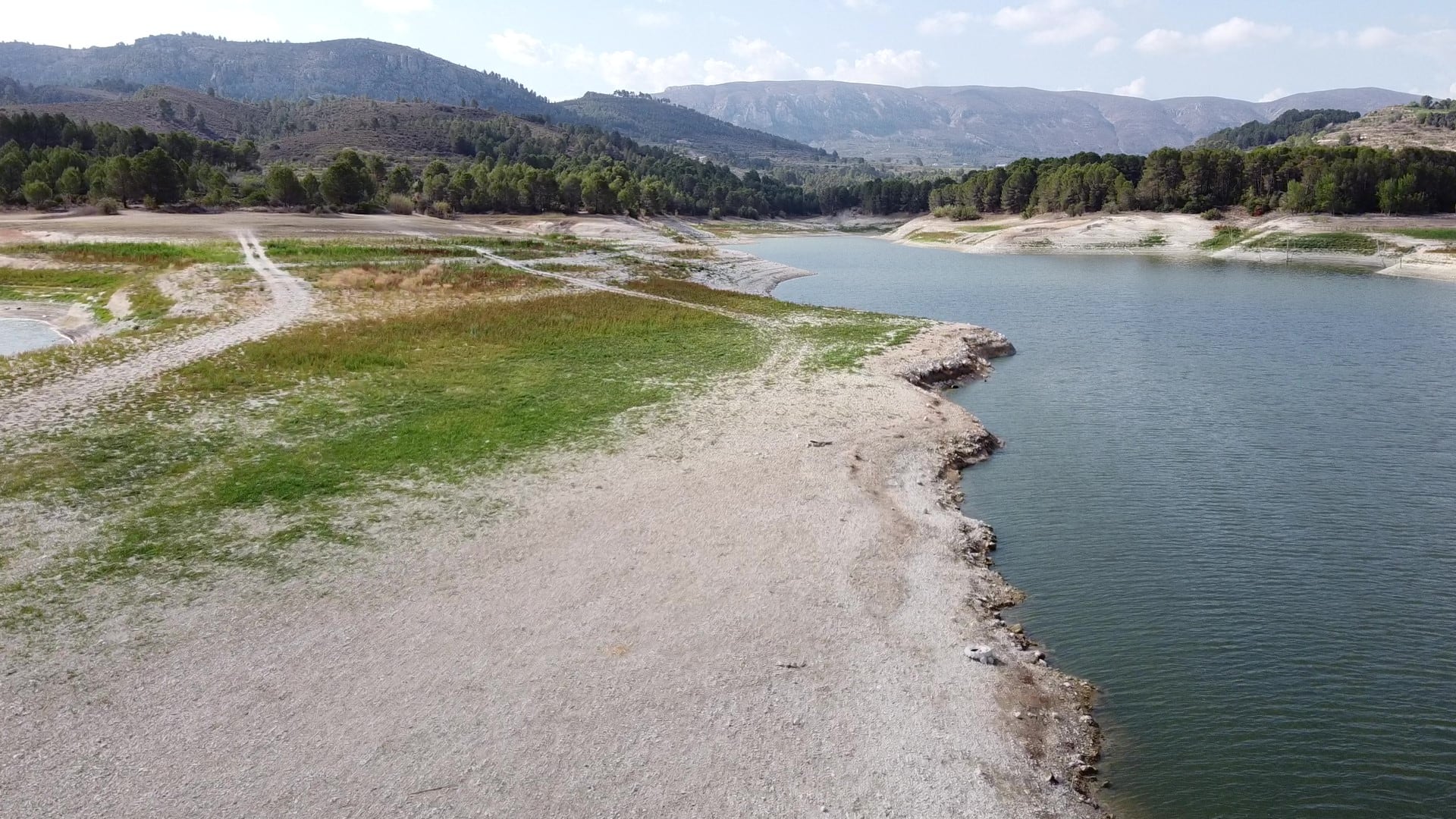 Estado actual del pantano de Beniarrés.