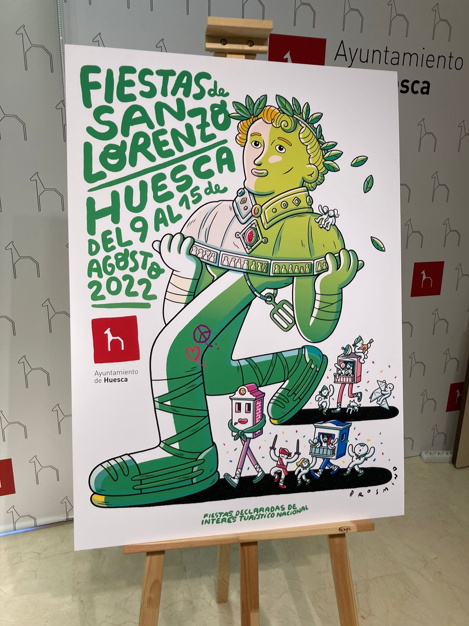 Cartel anunciador de las fiestas de San Lorenzo 2022