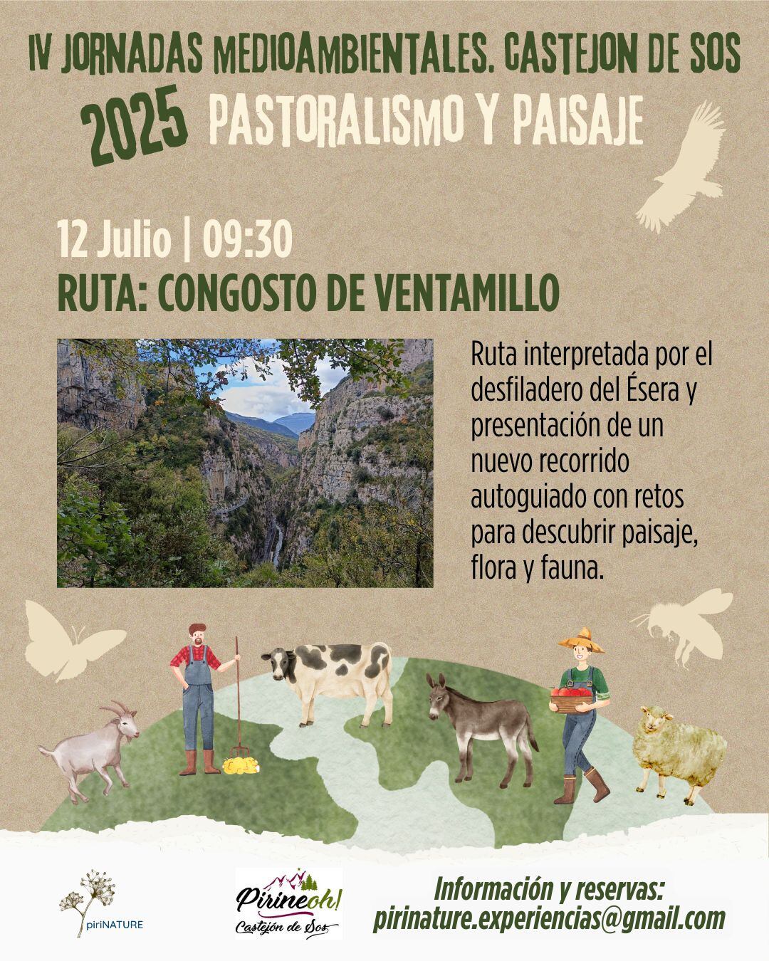 Cartel presentación de la ruta autoguiada del Congosto del Ventamillo.
