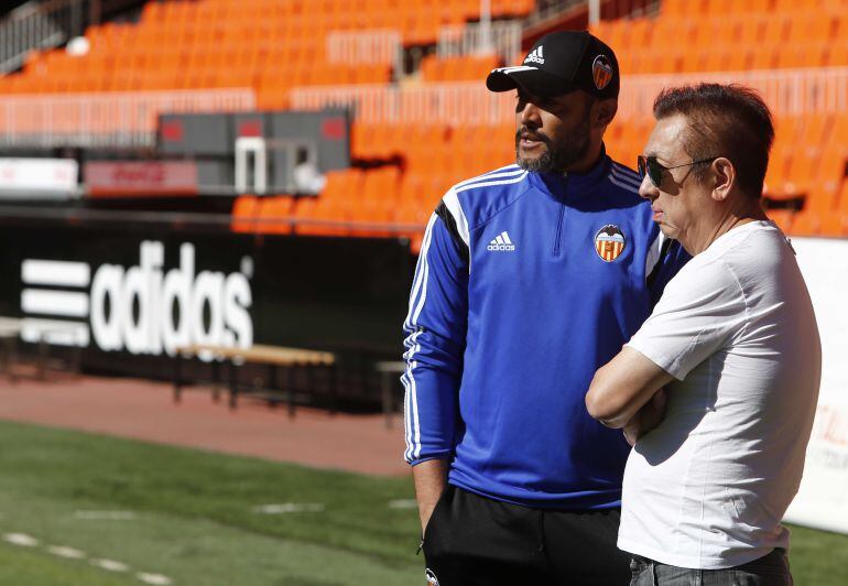 Nuno y Lim, en un entrenamiento