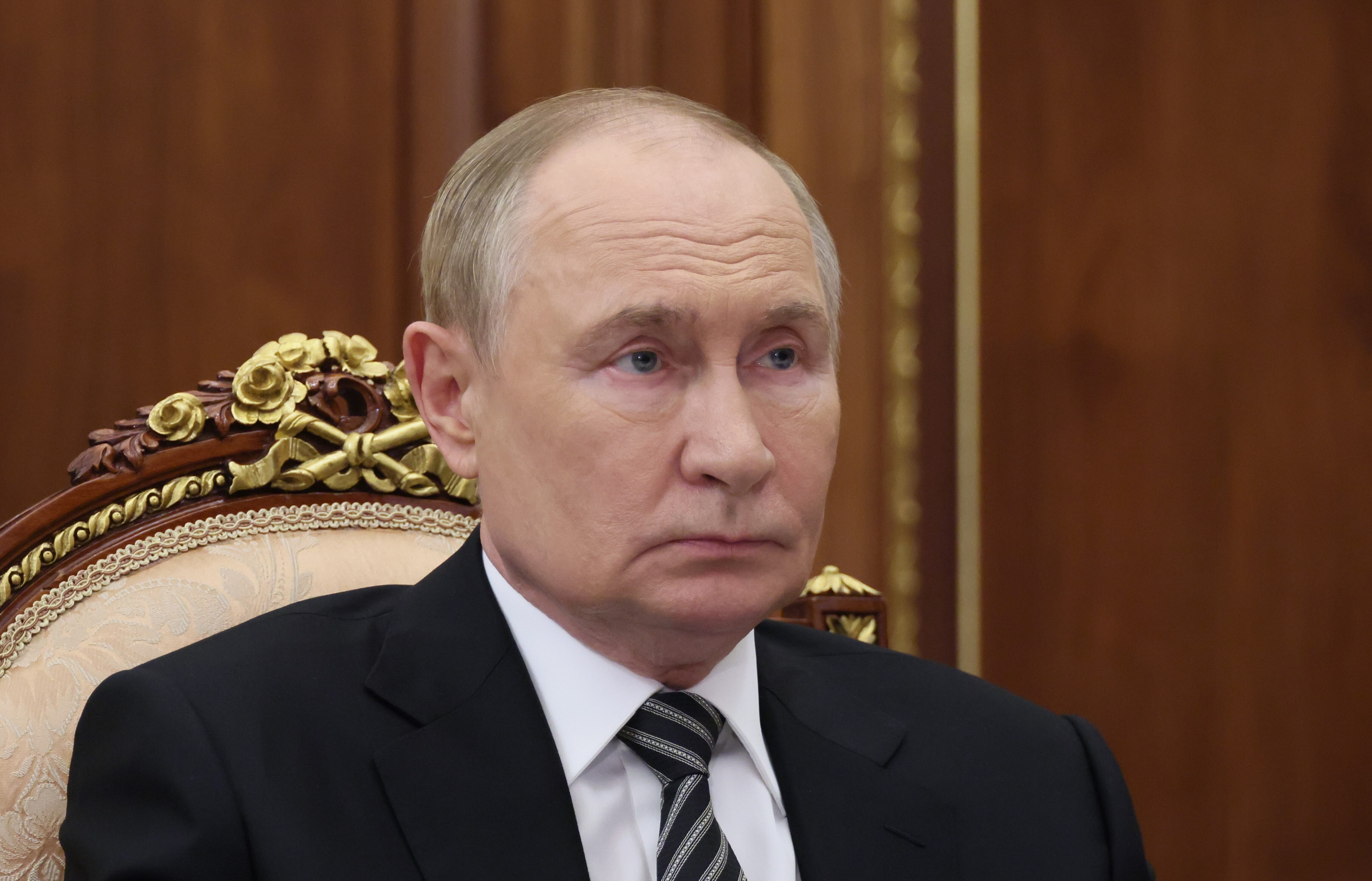 El presidente ruso, Vladimir Putin, durante una reunión de trabajo esta semana en Moscú