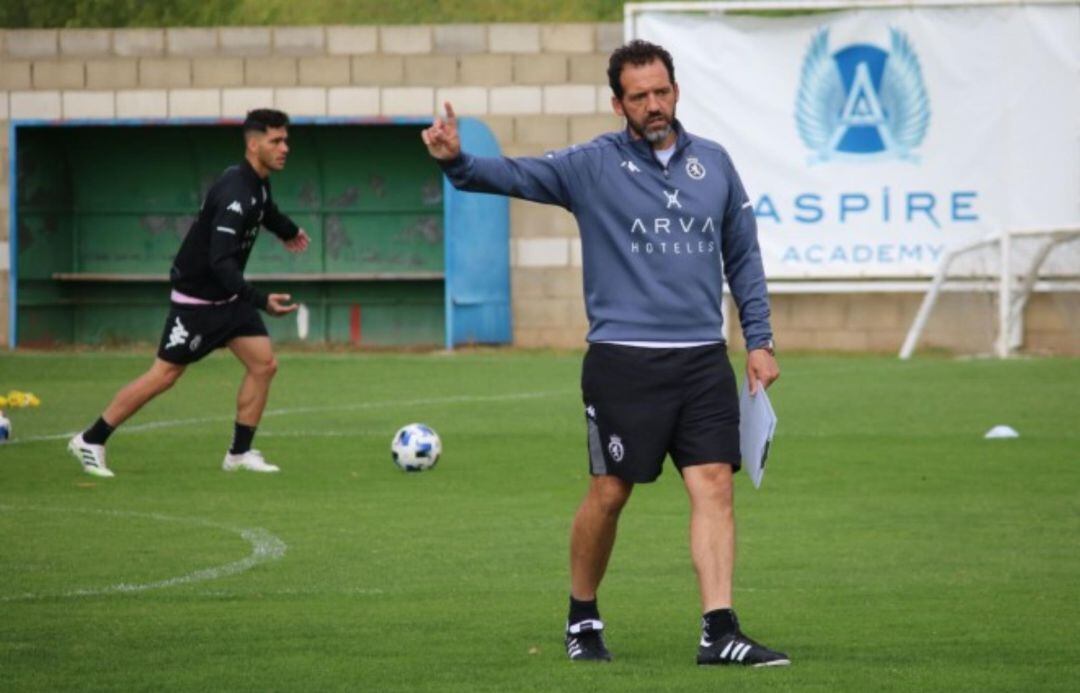 Ramón González en una sesión de entrenamiento 