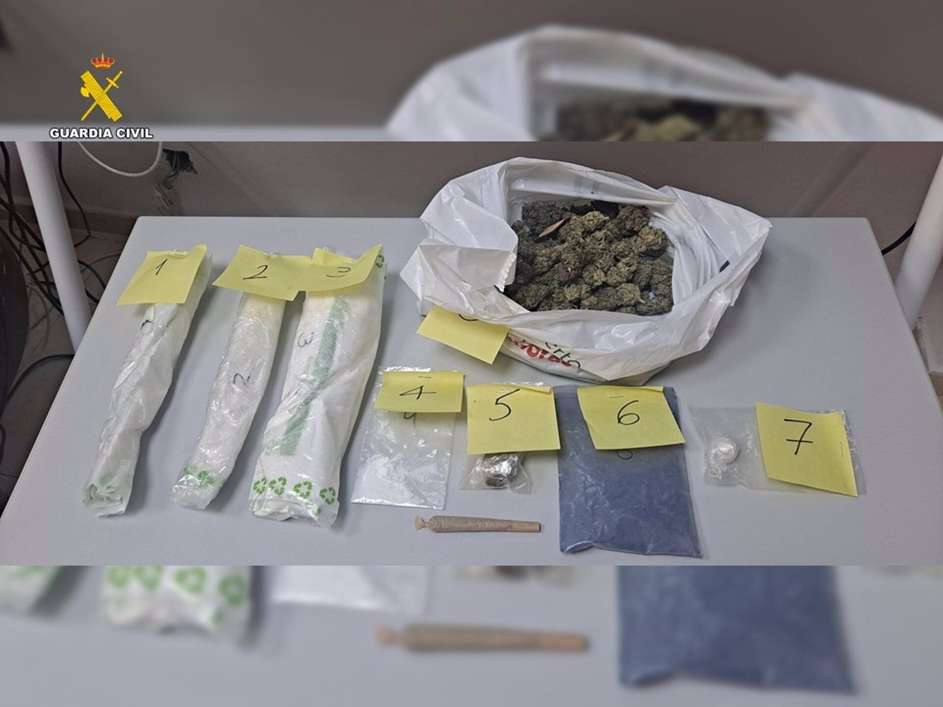 Droga incautada por la Guardia Civil