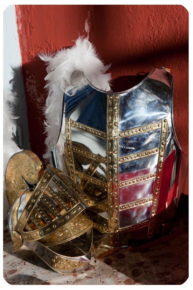 Coraza y casco de "armao"