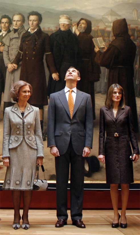 Los Príncipes de España el día de la inauguración de la ampliación del Museo.