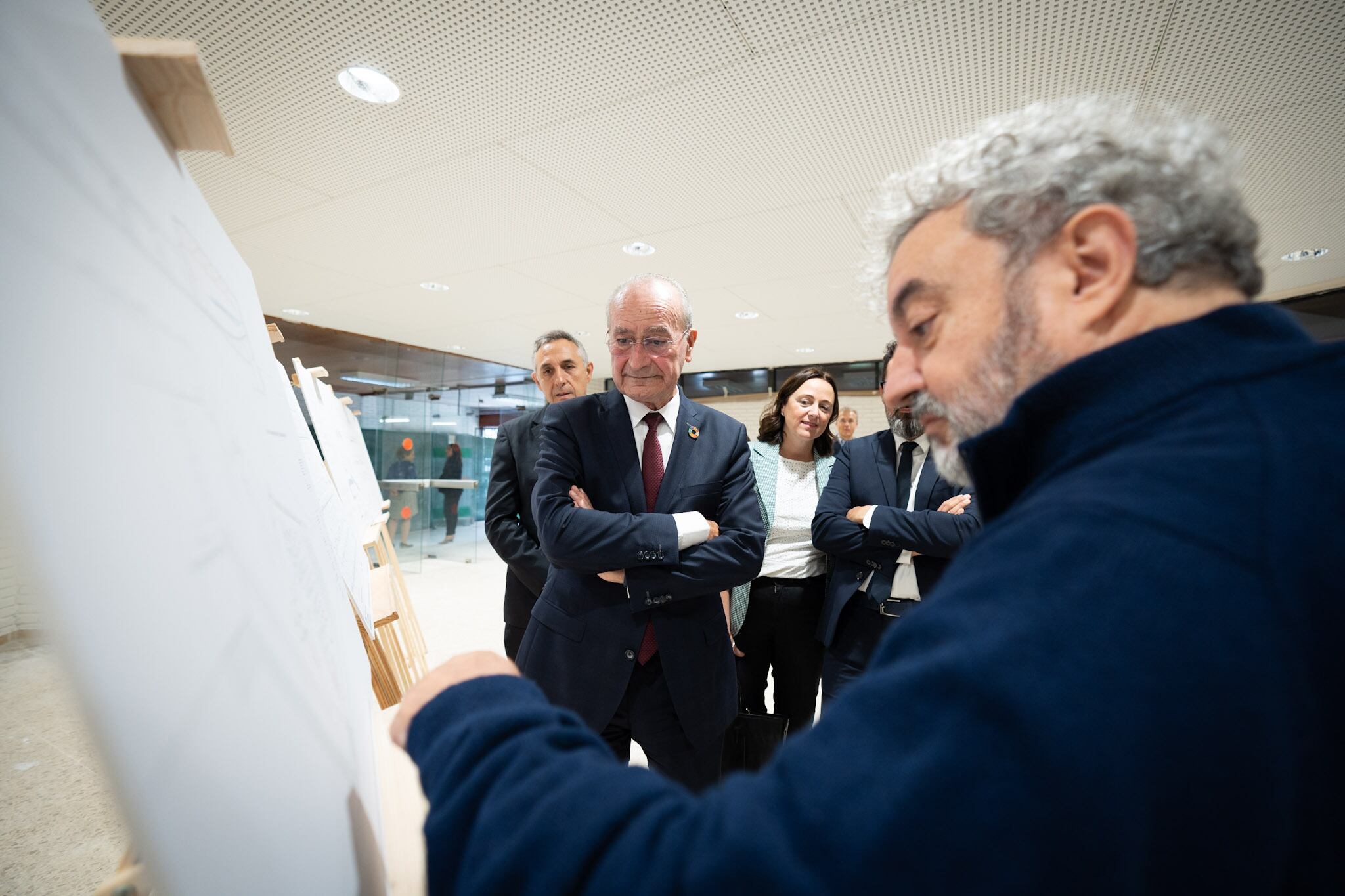 El alcalde de Málaga, Francisco de la Torre, ha visitado este martes las obras