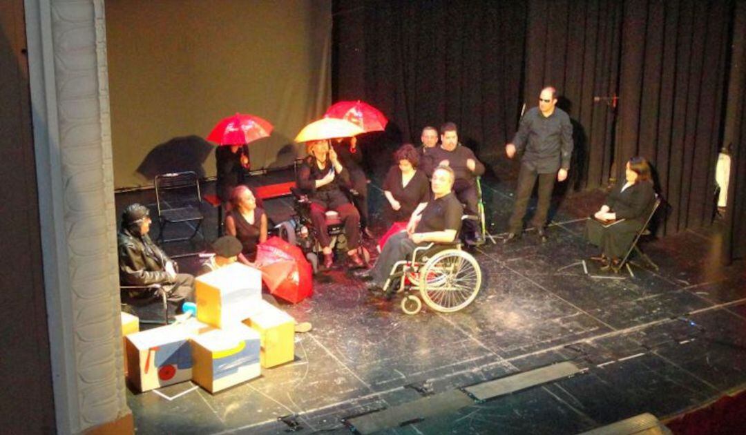 Representación durante el II Festival de Teatro Inclusivo de Úbeda 