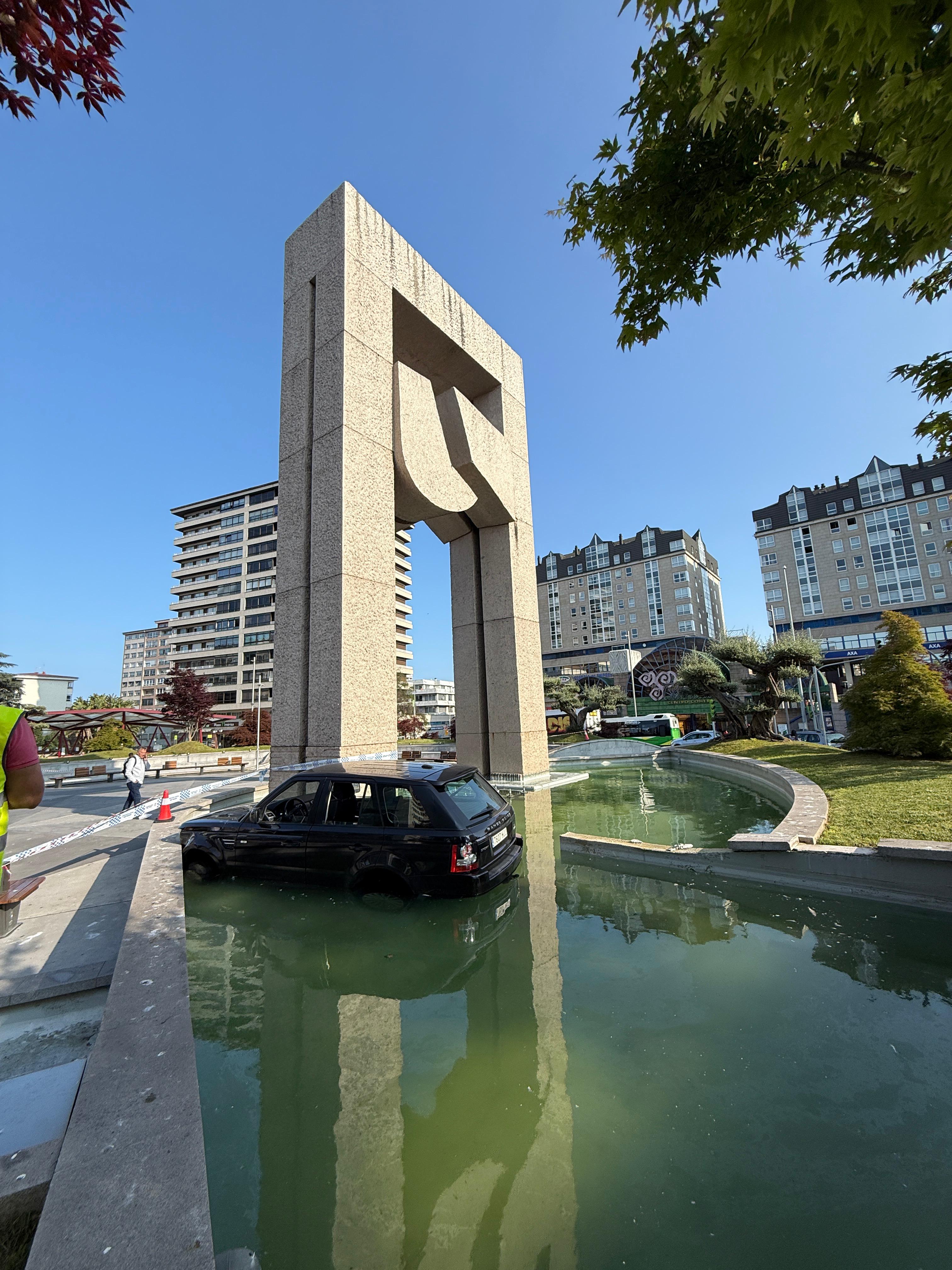 Ahí quedó el coche.