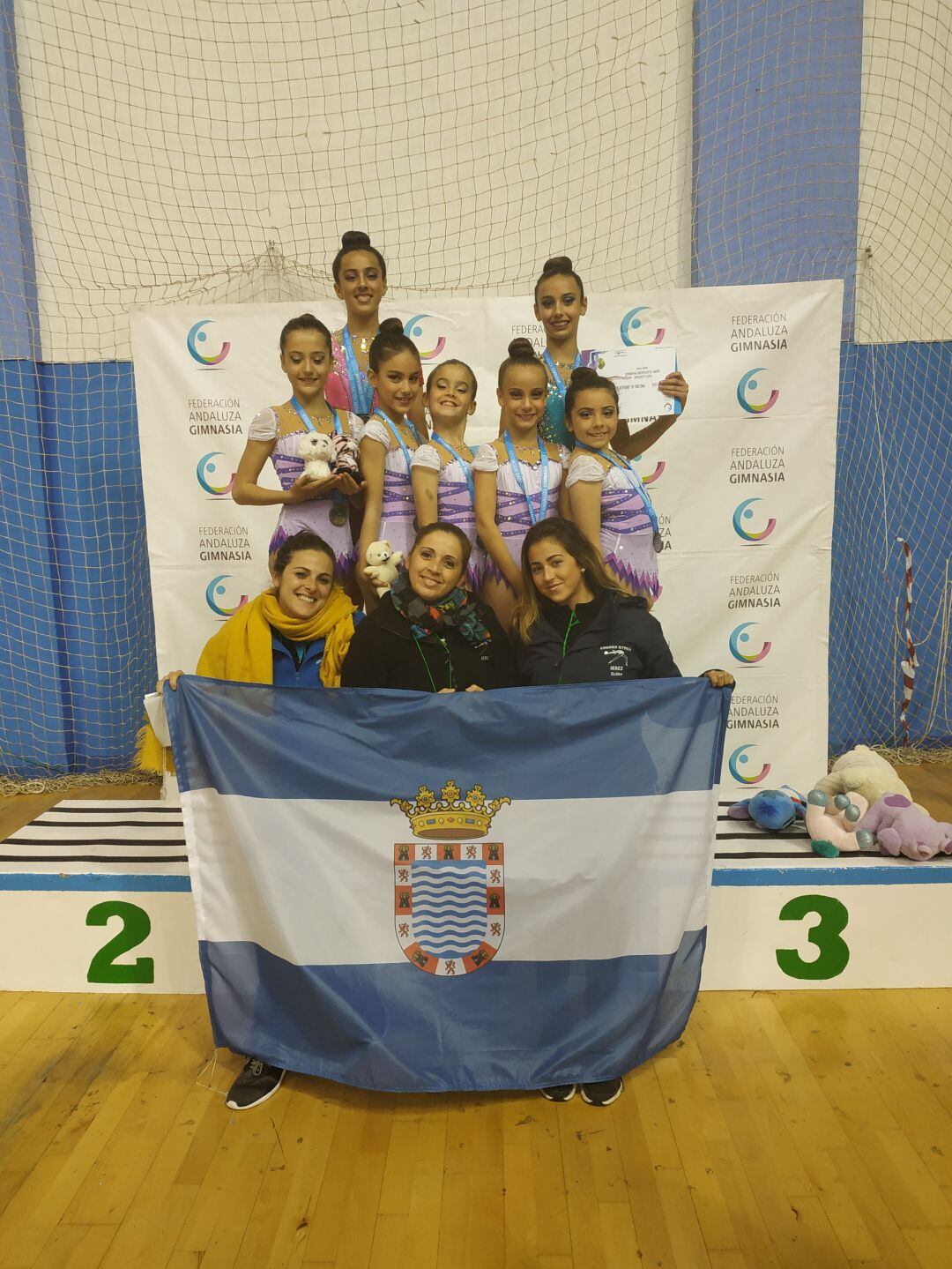 El club gimnasia rítmica Jerez logra cuatro medallas de plata en Écija 
