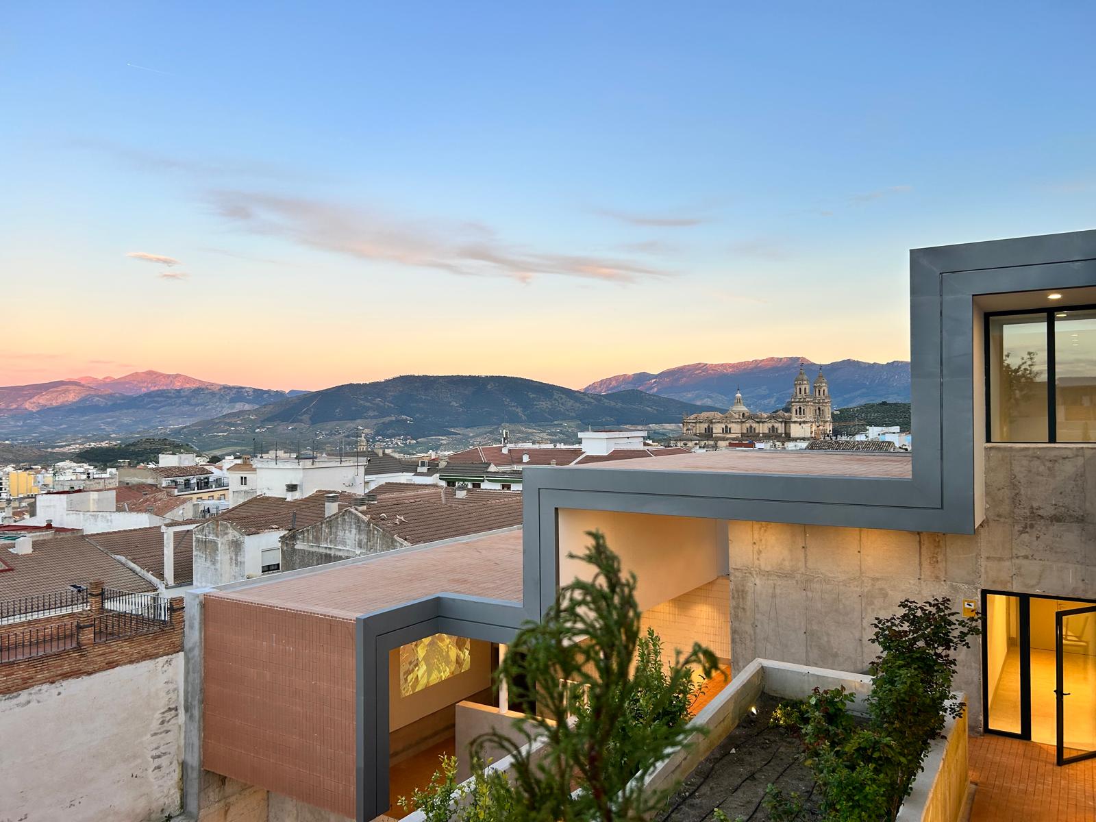 Vista de la Catedral desde el carmen de la calle Elvín.