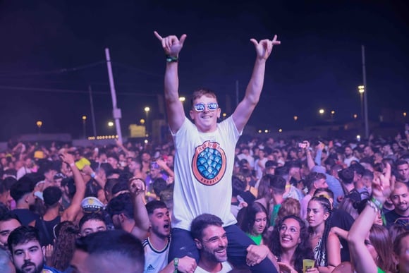 Festival Cabo de Plata. Ambiente de uno de los conciertos.