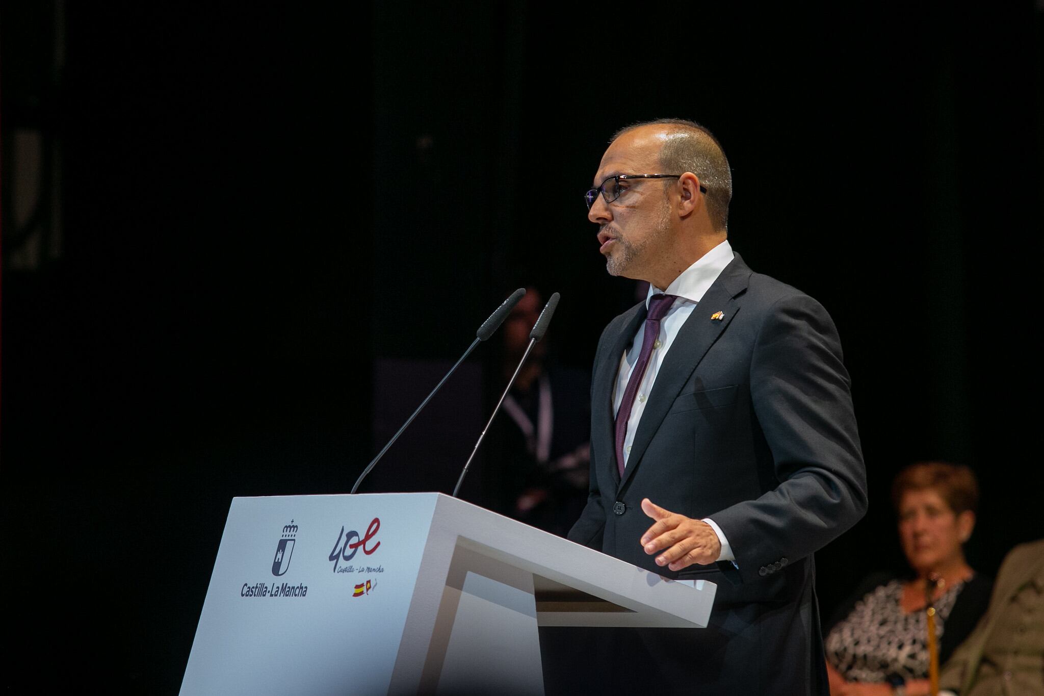 Pablo Bellido en el auditorio Pedro Almodóvar de Puertollano