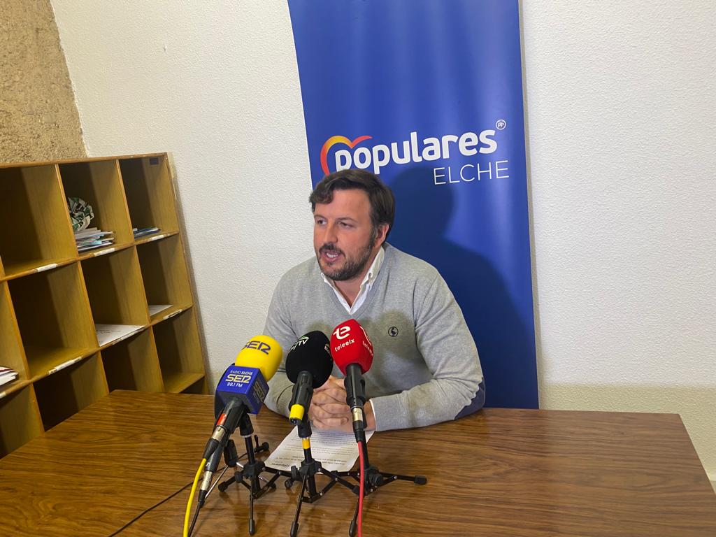 Pablo Ruz, portavoz del Partido Popular en Elche