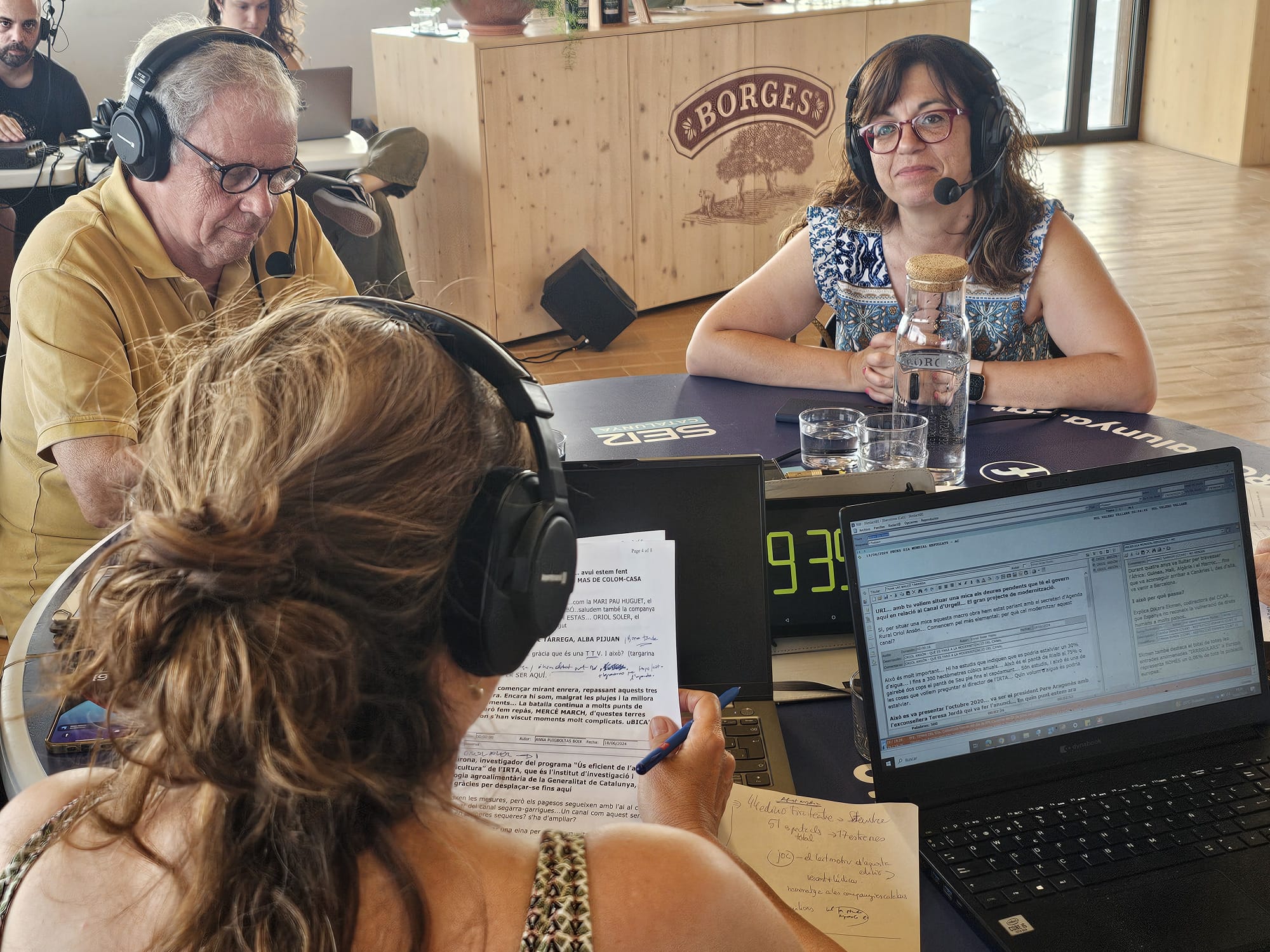 Jordi Girona, investigador d'IRTA i Alba Pijuan, alcaldessa de Tàrrega.