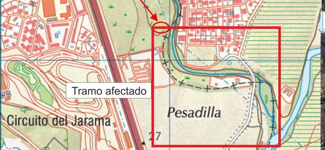 En su denuncia aportan fotografías y mapas de la zona afectada