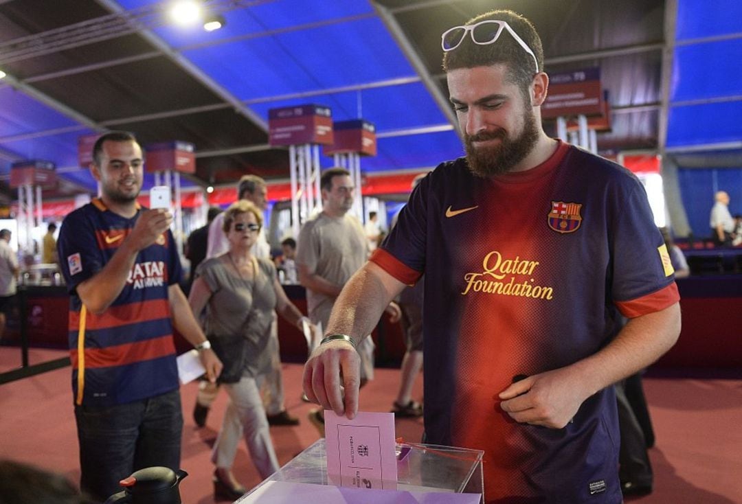 Votantes en las pasadas elecciones a la presidencia del FC Barcelona