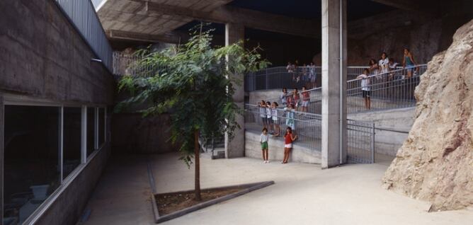 Una imatge del CEIP Turó del Cargol, a Barcelona