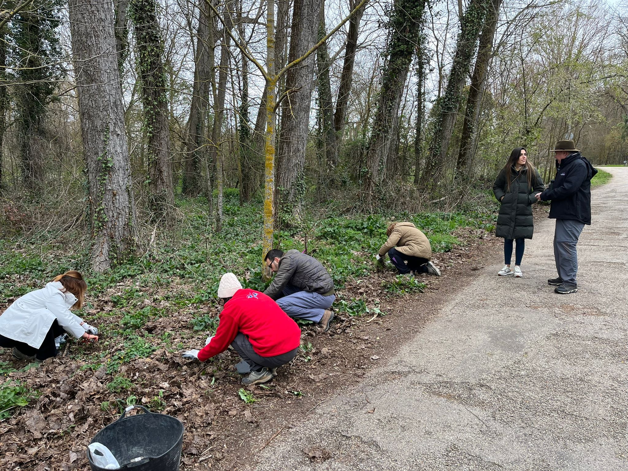 Andrea Ballesteros y Miguel Ángel Pinto en el Parque de Fuentes Blancas