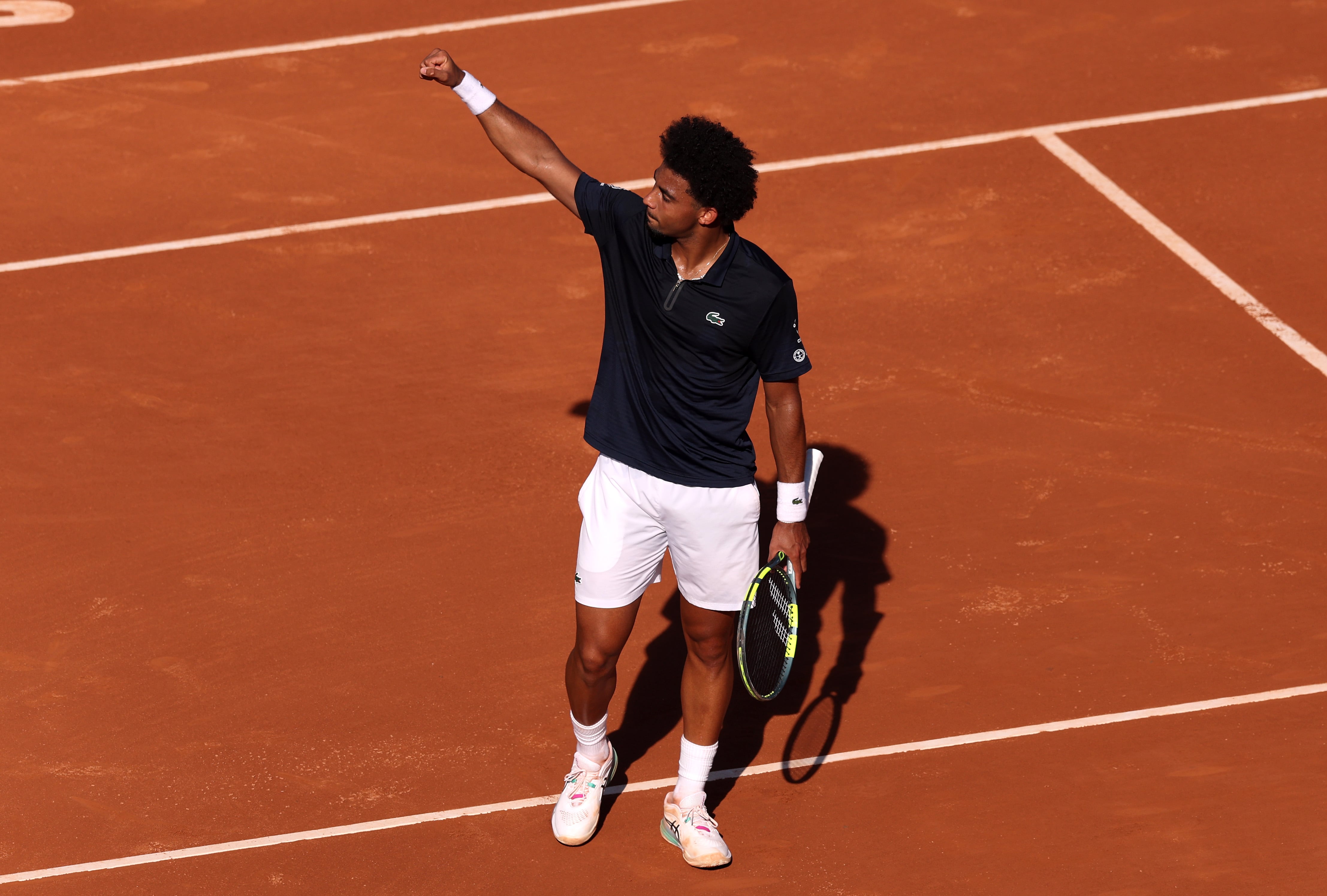 Arthur Fils, durante su partido ante Lorenzo Musetti en el Conde de Godó
