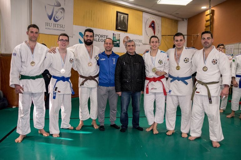 Seis medallas del Marbel, en el Campeonato Gallego de Jiu Jitsu