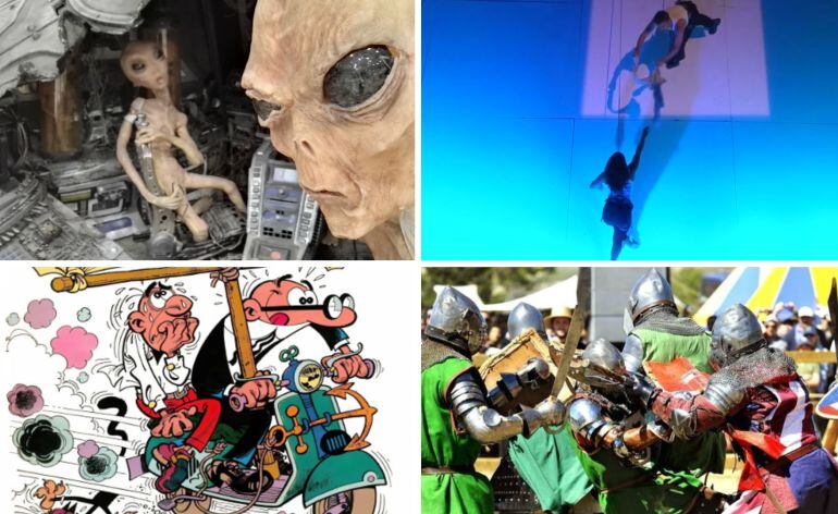 Extraterrestes, danza aérea, museo del Humor y combate medieval entre las opciones de ocio y cultura del fin de semana.