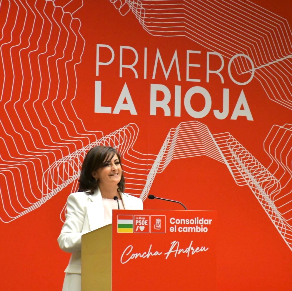 La candidata del PSOE a la reelección en La Rioja, Concha Andreu, ha detallado las principales líneas de actuación del programa electoral.