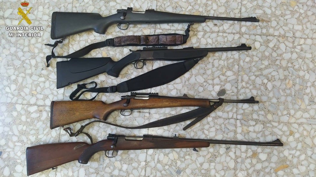 Armas incautadas por el SEPRONA