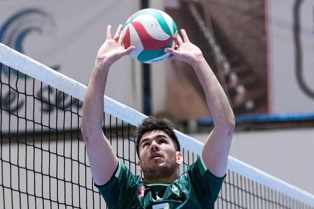 Andrés Portero en uno de los partidos con Unicaja Costa de Almería.