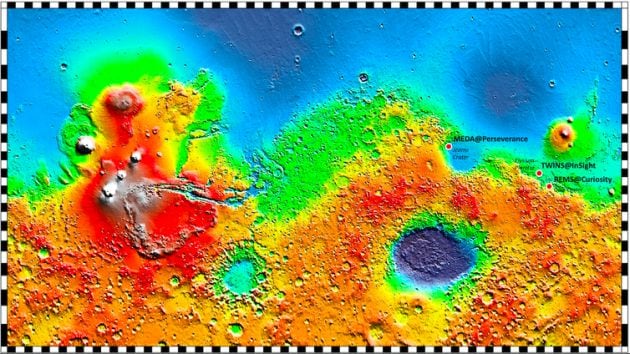 La red meterorológica del Centro de Astrobiología.