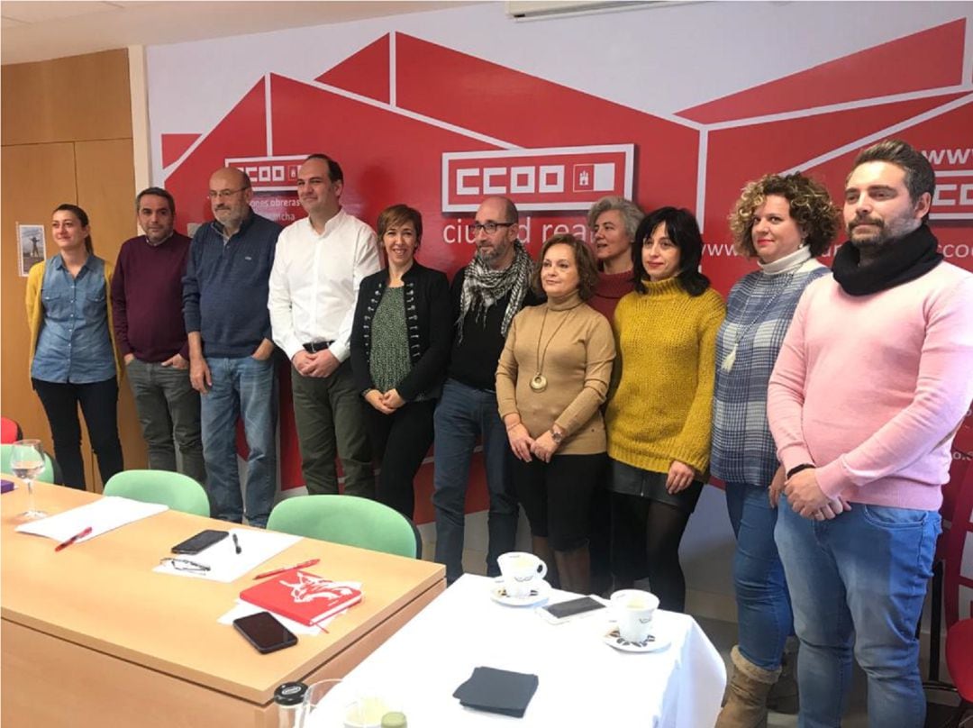 La ejecutiva provincial de CCOO ha compartido un desayuno informativo con los medios de comunicación coincidiendo con el inicio del nuevo año