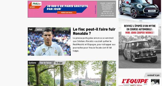 En Francia se preguntan si los problemas fiscales son la causa de la decisión de Cristiano