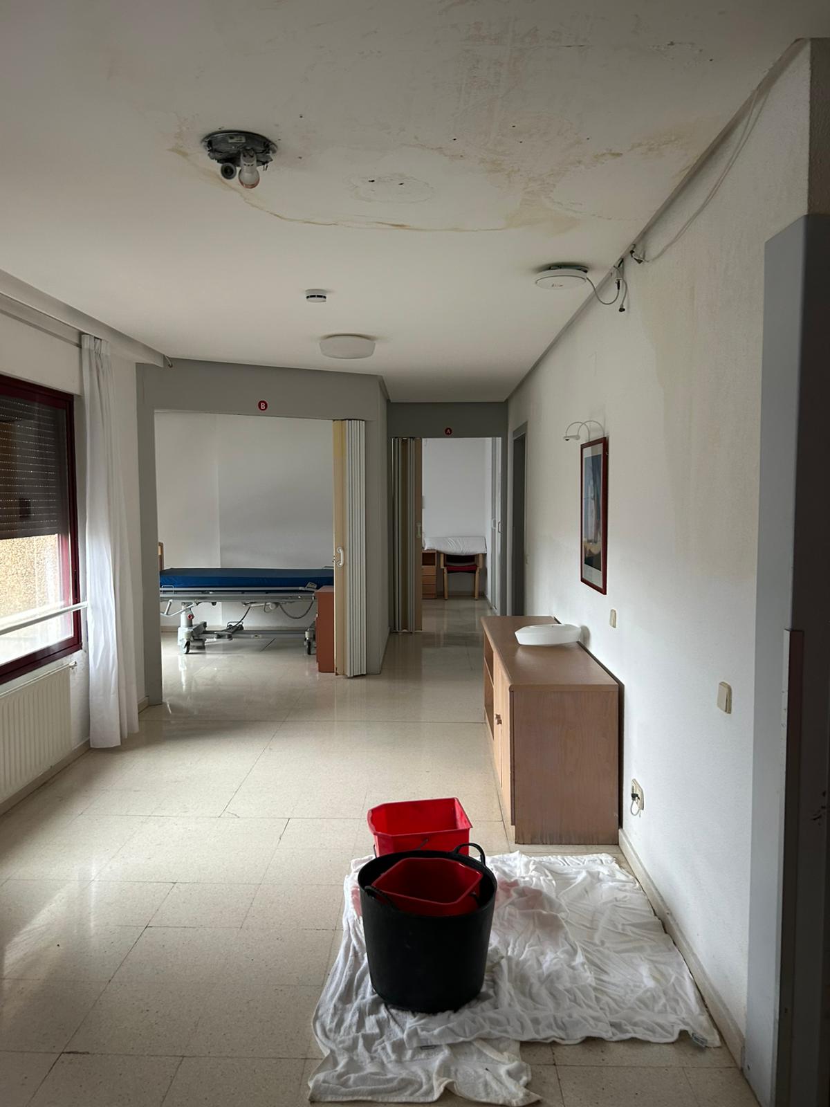 Filtraciones de agua en el centro