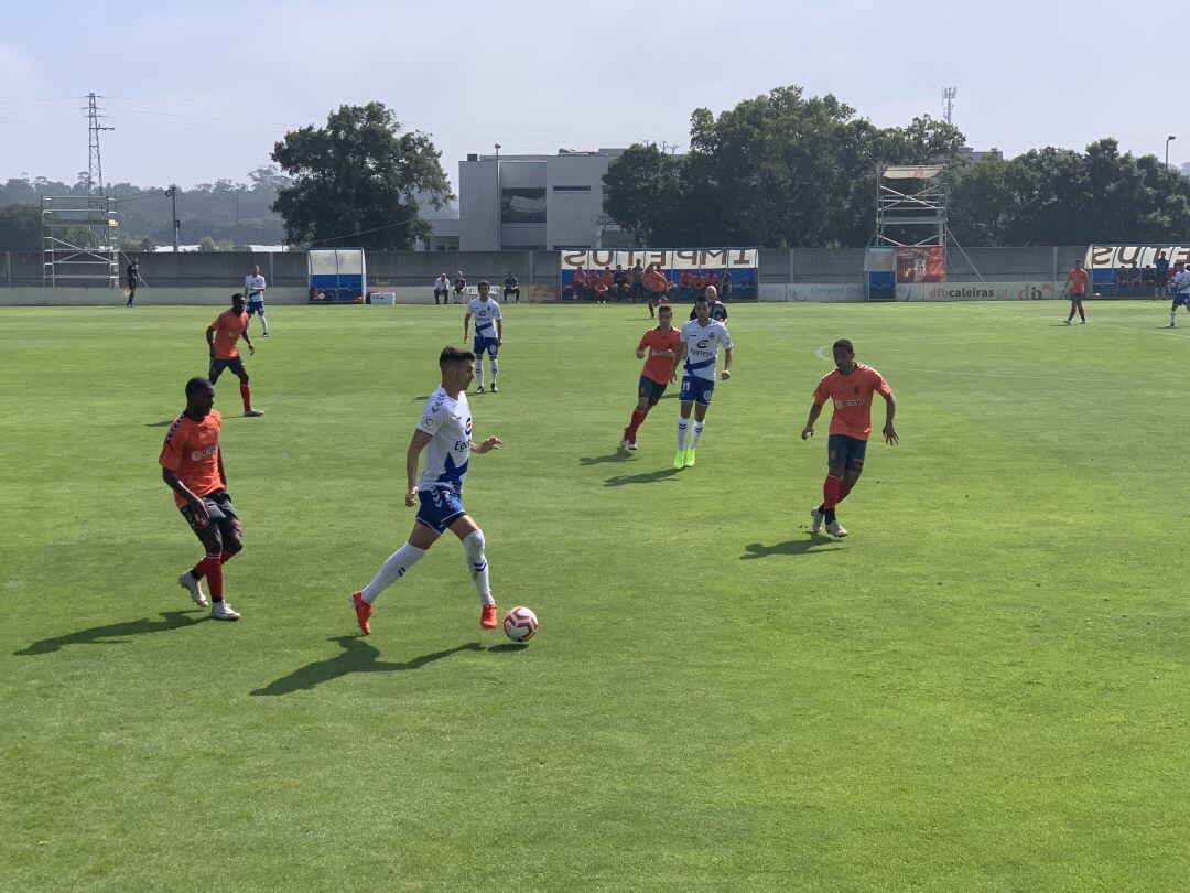 Naranjo, durante el partido matinal en Fâo.