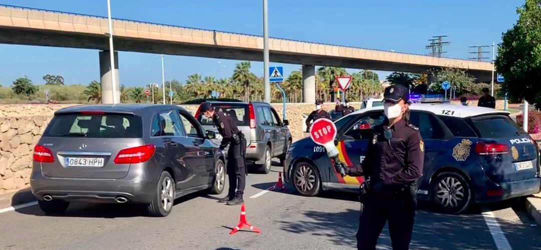 Control policial en Alicante