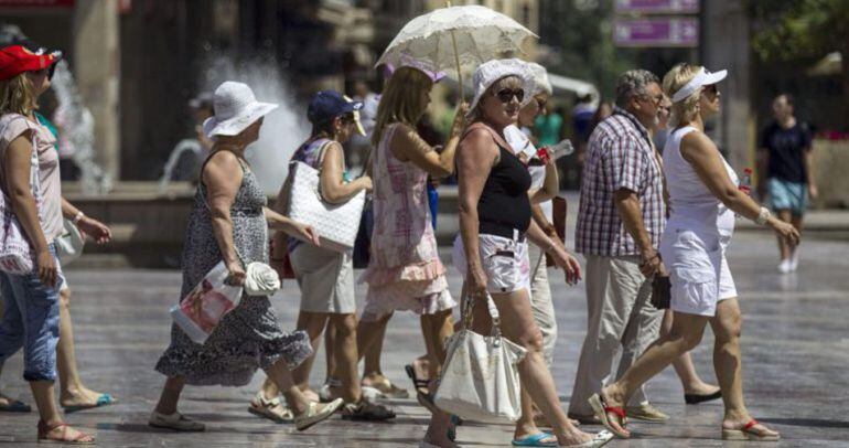 Turistas en Valencia