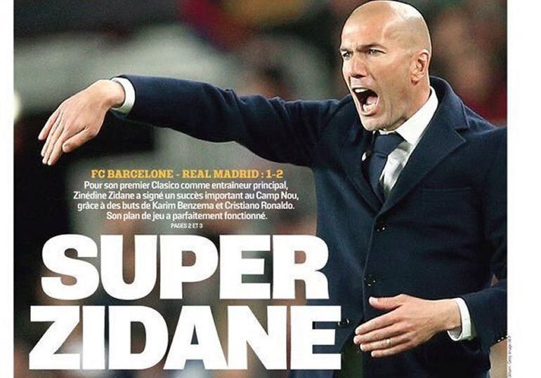 Zidane, en la portada de L&#039;Equipe