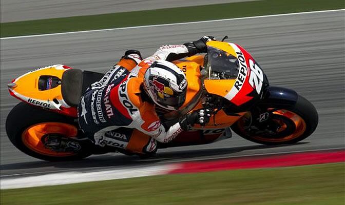 Pedrosa rueda con su Honda