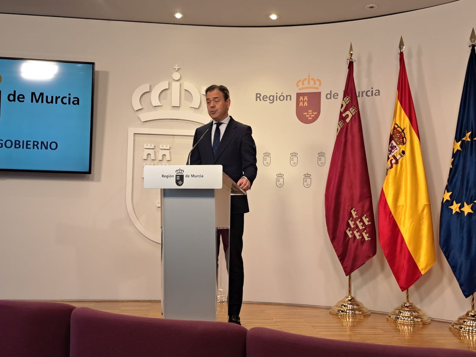 Marcos Ortuño, portavoz del Gobierno murciano