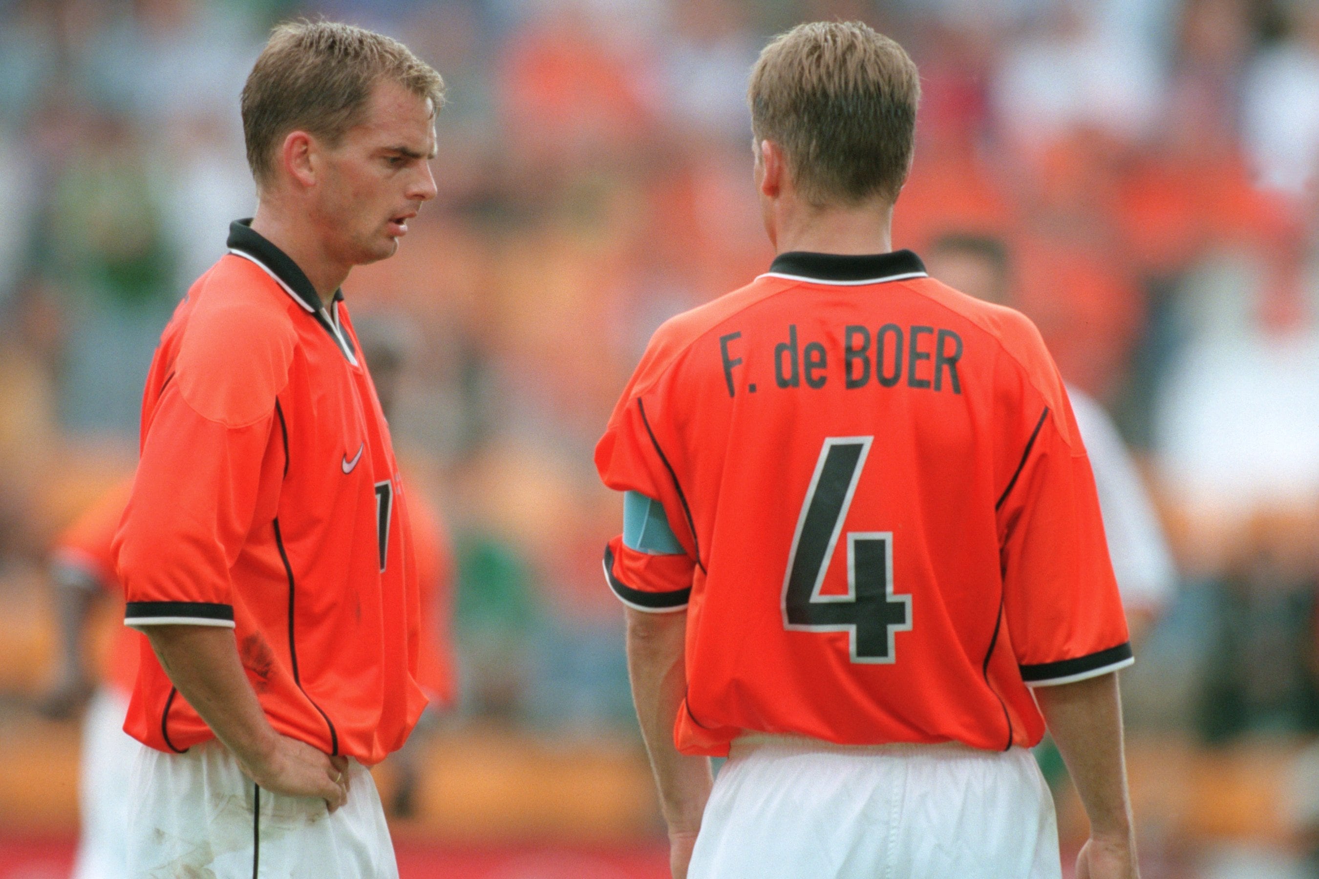 Los hermanos De Boer, durante el Mundial del 1998.