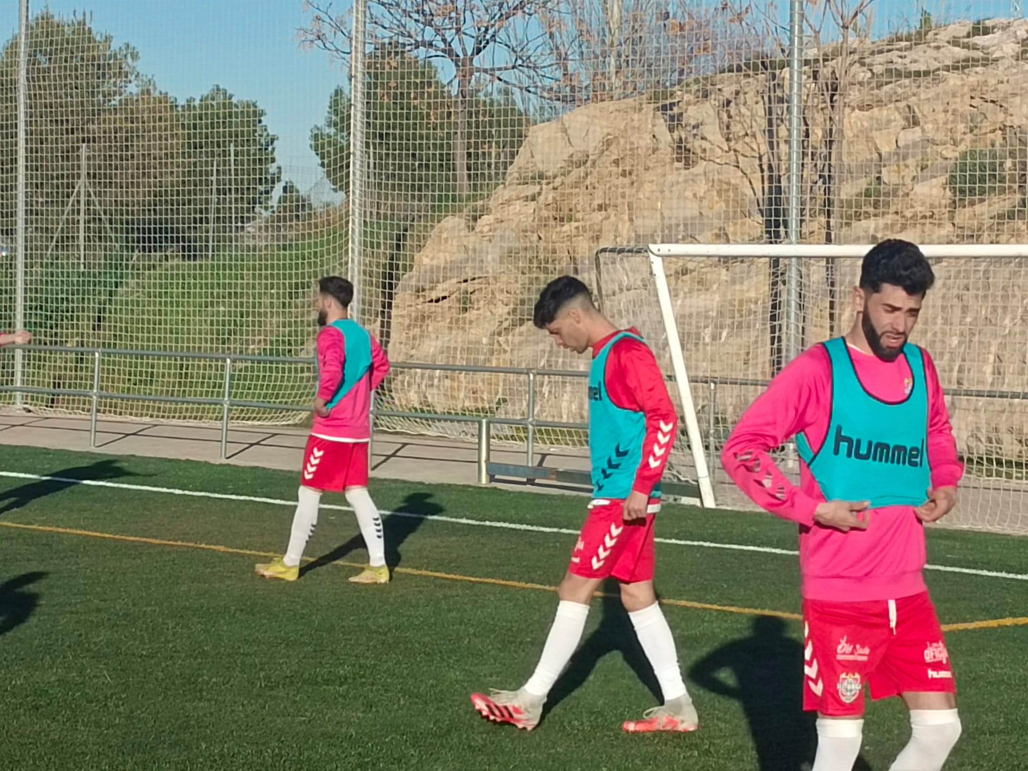 Momentos previos al partido del Iliturgi CF ante el Inter de Jaén.