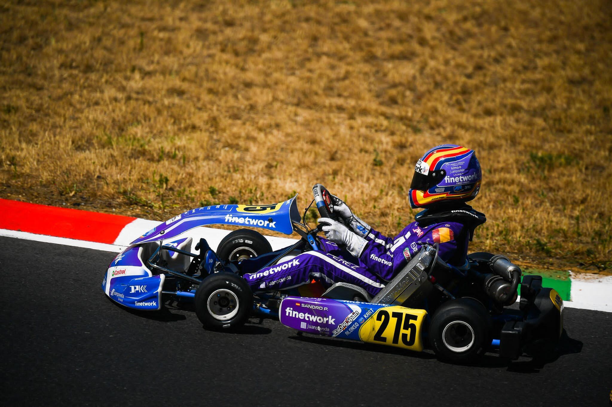 Sandro Pérez en la última carrera del Campeonato de Europa