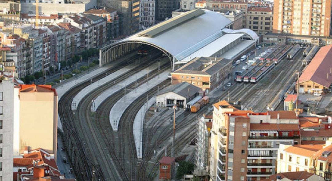 Actual estaciòn de Abando en Bilbao