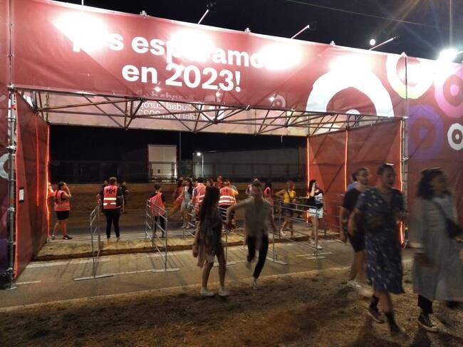 Entrada al recinto del Picón anoche en el preámbulo